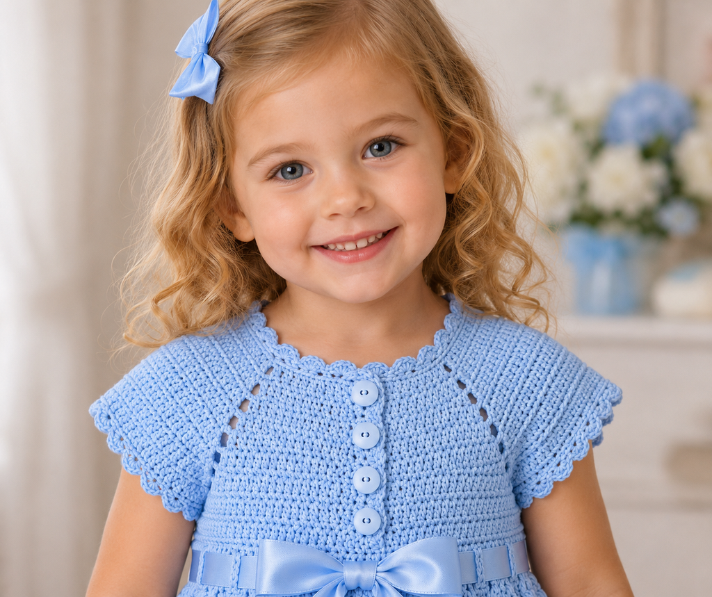 Bluebell Blossom Crochet Dress Pattern