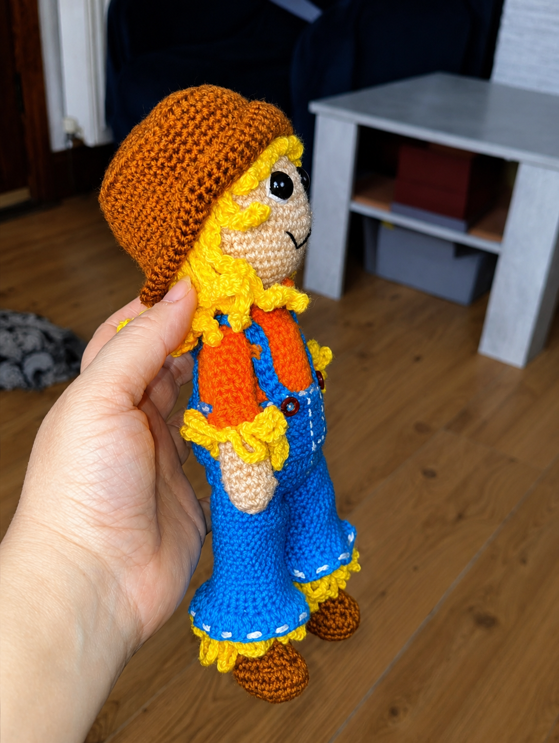 Sunny Scarecrow Doll Crochet Pattern