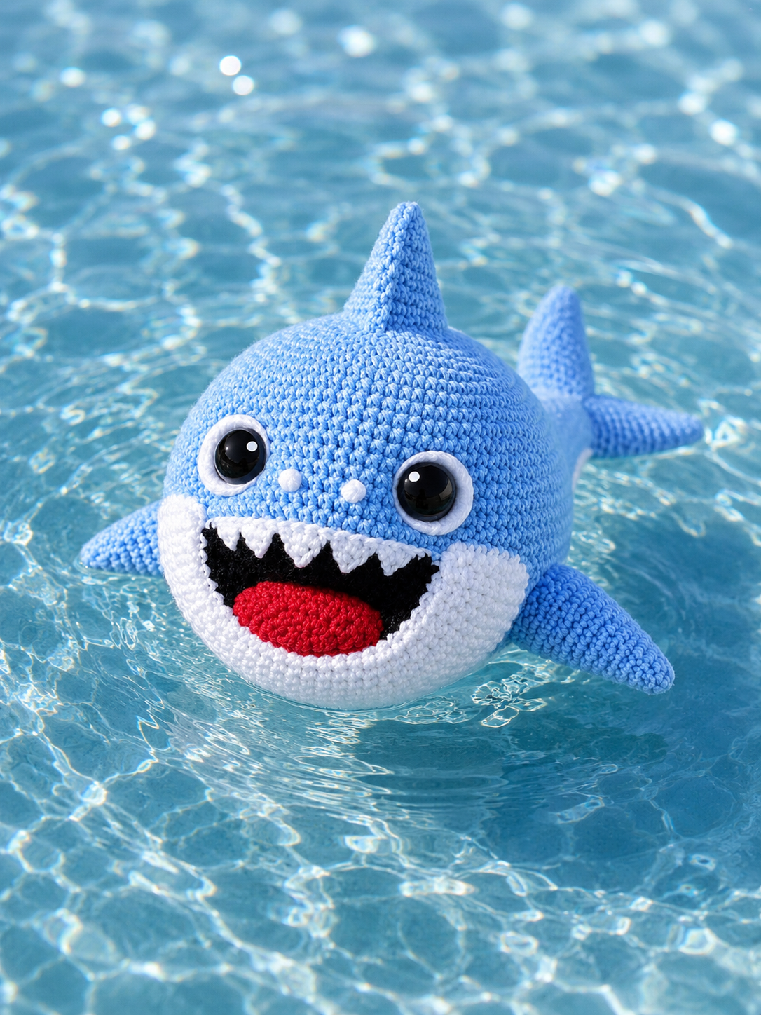 Crochet Shark Plush – Handmade Amigurumi Ocean Toy Pattern