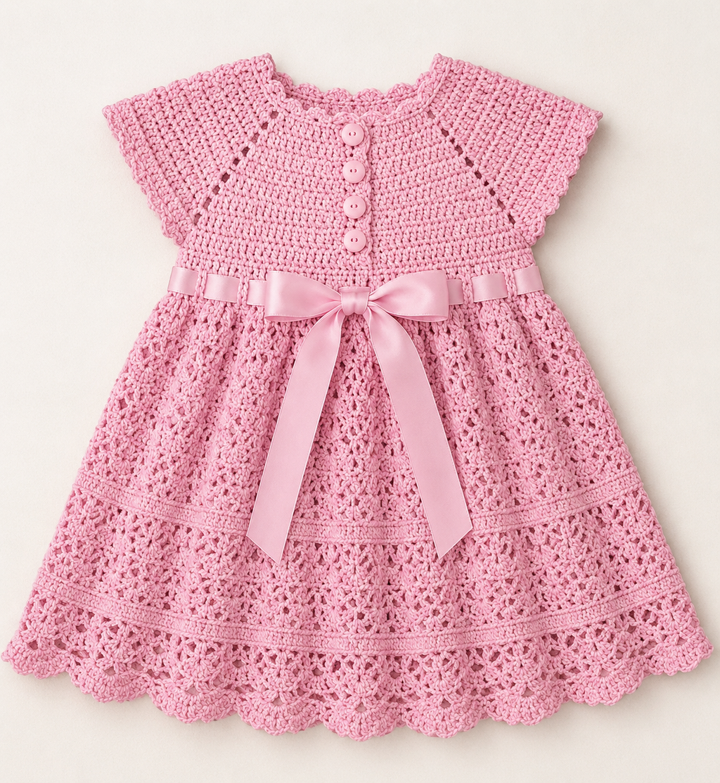 Bluebell Blossom Crochet Dress Pattern