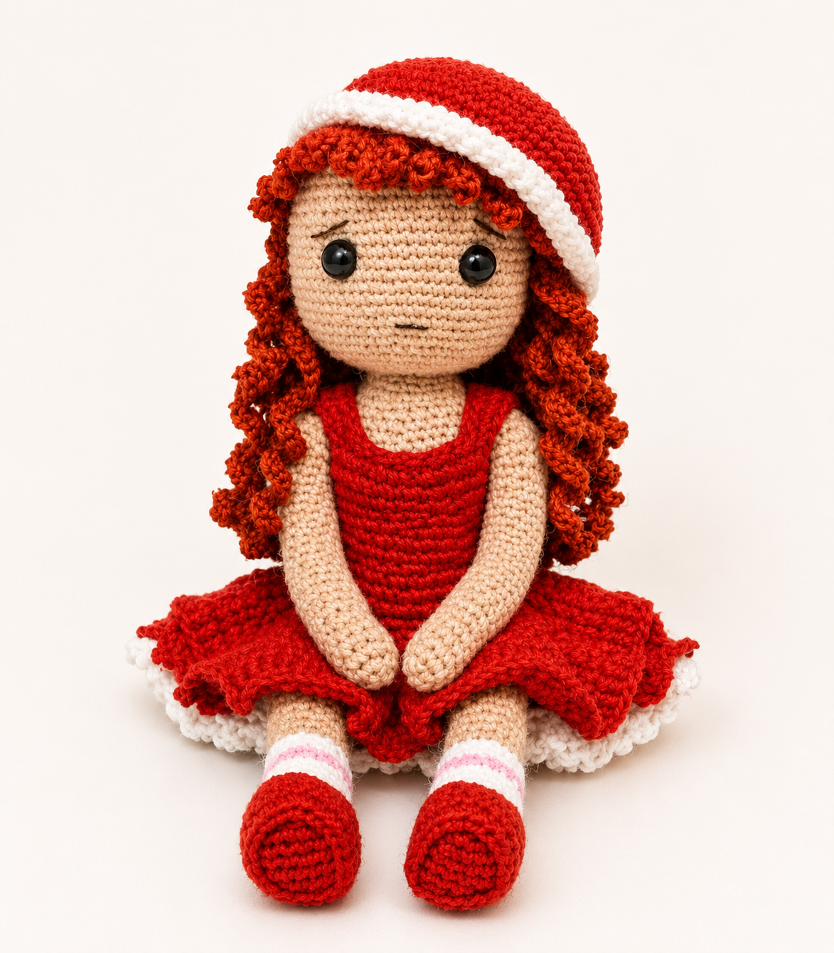Curly Hair Amigurumi Doll Crochet Pattern | Cute Girl Doll PDF | Handmade Crochet Toy