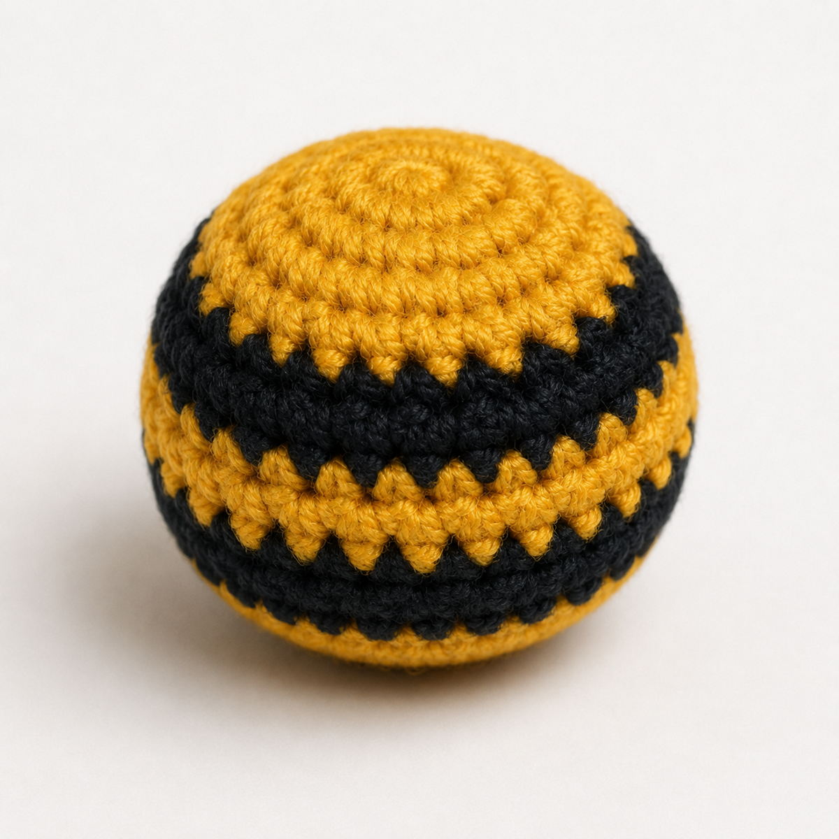 “FREE Handmade Crochet Footbag Pattern (Hacky Sack Style)”