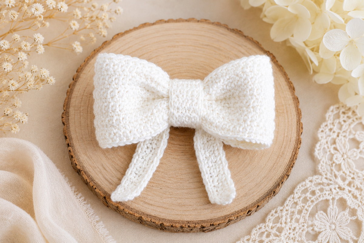 Crochet Hair Bow Pattern (Free Download)