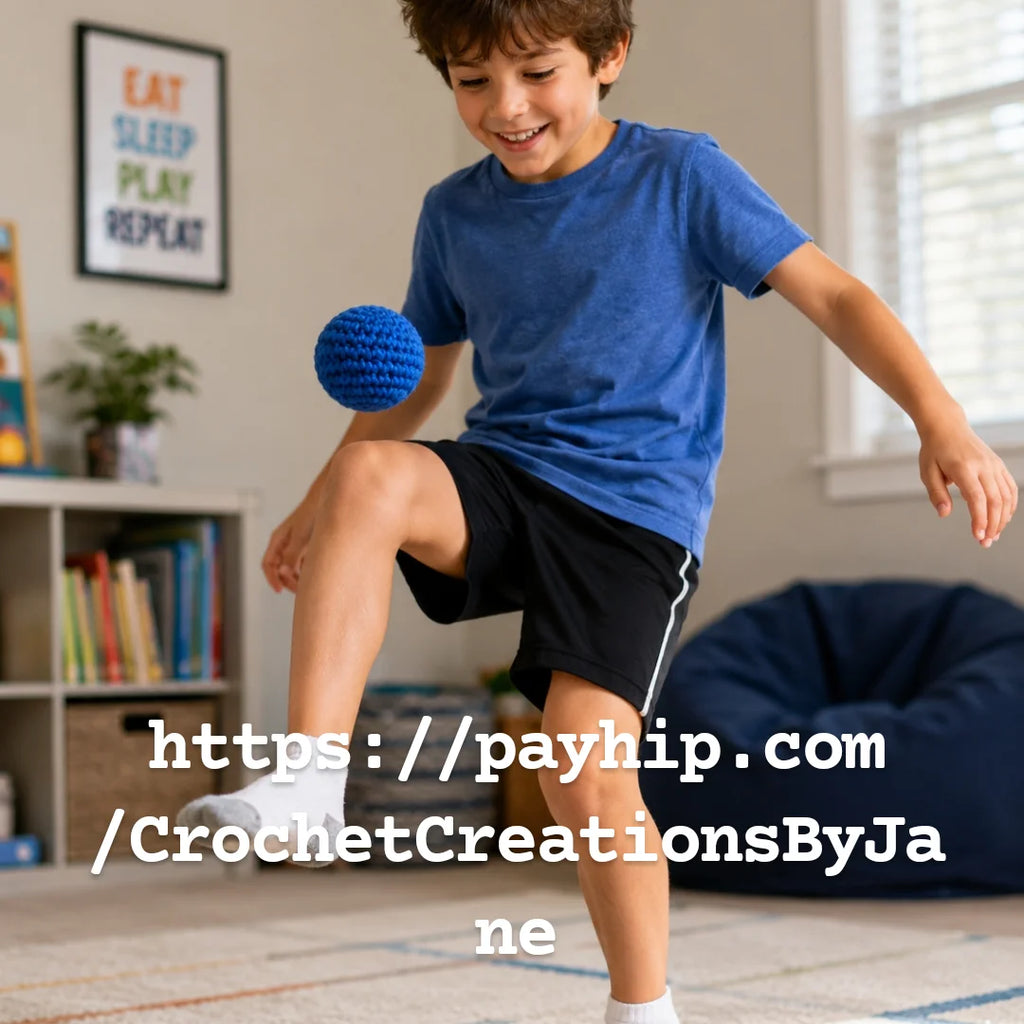 “FREE Handmade Crochet Footbag Pattern (Hacky Sack Style)”