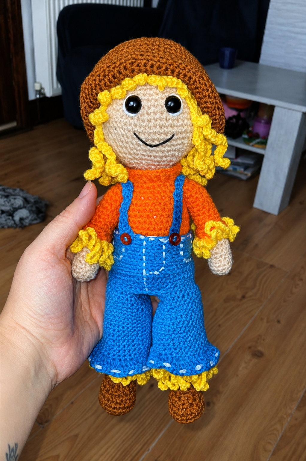 Sunny Scarecrow Doll Crochet Pattern