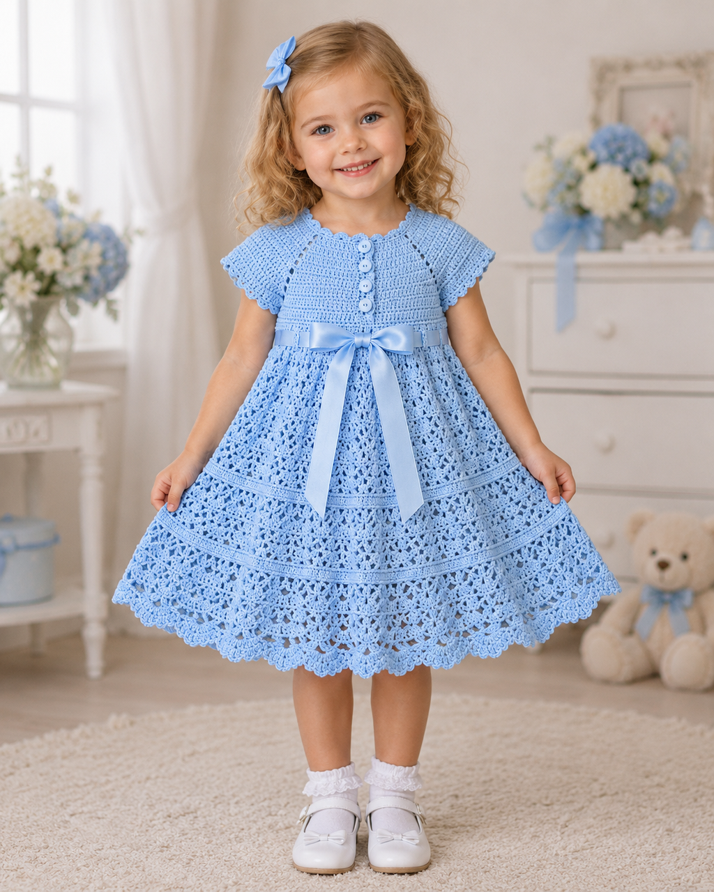 Bluebell Blossom Crochet Dress Pattern