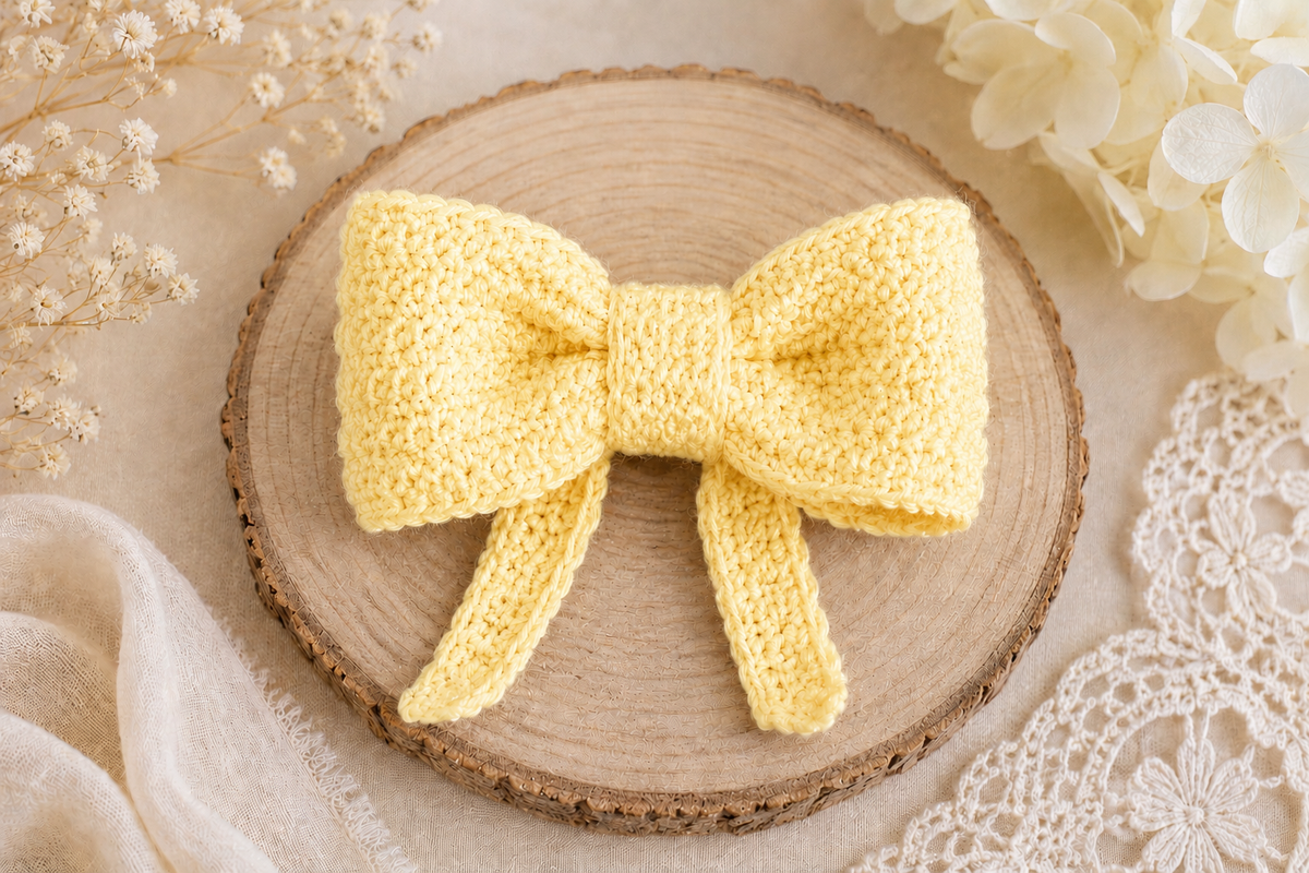 Crochet Hair Bow Pattern (Free Download)