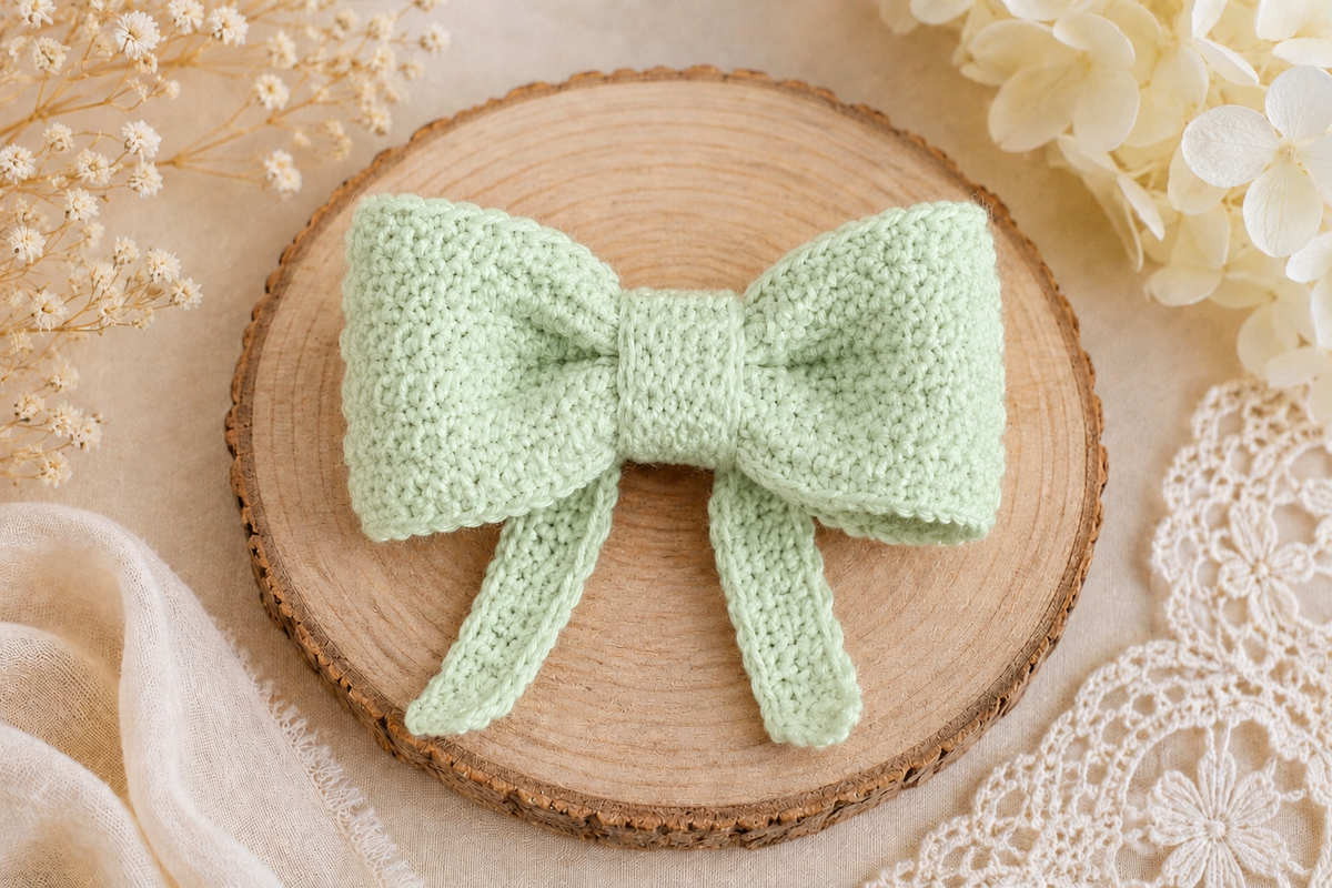 Crochet Hair Bow Pattern (Free Download)